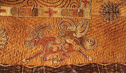 Fragment dywanu, Noin Ula, Xiongu Era